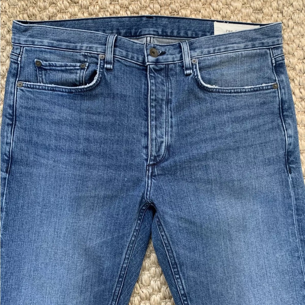 RAG BONE Men Fit 2 Slim Denim Jeans 33 Waist 32 Length Burgess EUC